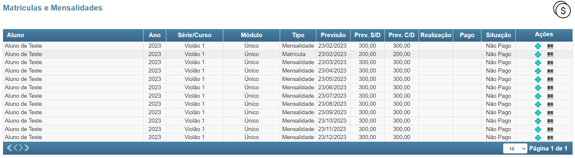 Software de gestão financeira para escolas, cursos e faculdades